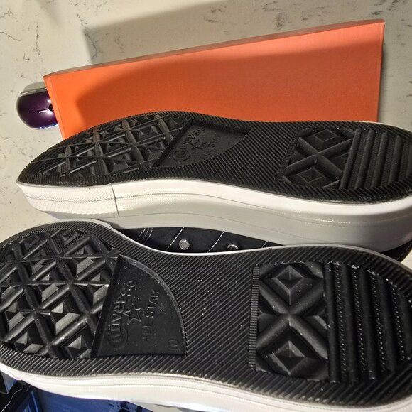 Converse Black Chuck 70 Faux Fur Sneakers MENS SIZE 10 NEW HI-TOP WINTER SHOES - Picture 8 of 8